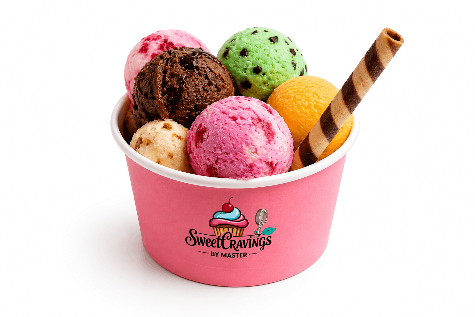 2 Scoops Waffel Cone